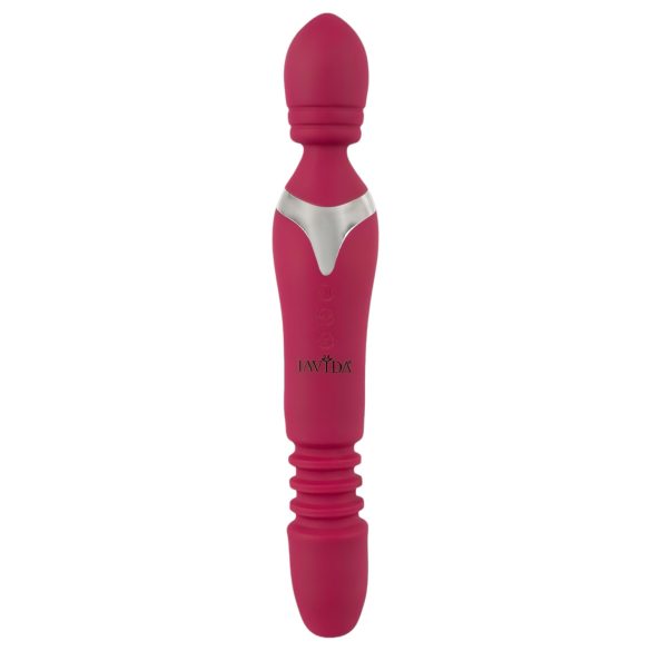 Javida Thrusting - vibrador massageador 3 em 1 recarregável silicone vermelho