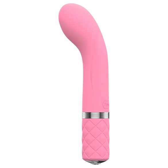 Pillow Talk Racy - vibrador ponto G recarregável e fino - silicone rosa