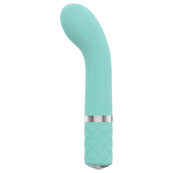 Pillow Talk Racy - vibrador ponto G recarregável fino - silicone azul turquesa