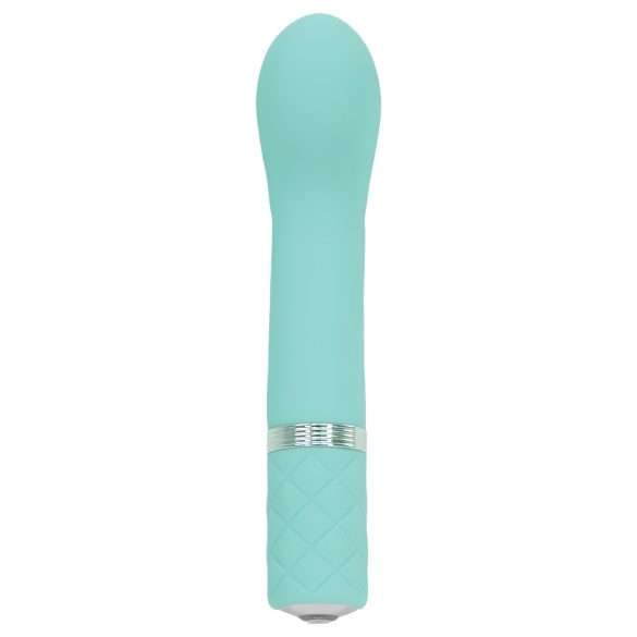 Pillow Talk Racy - vibrador ponto G recarregável fino - silicone azul turquesa