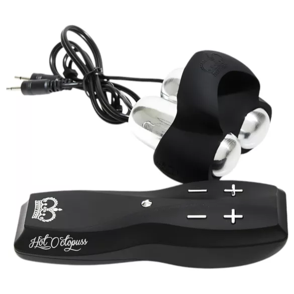 HOT Octopuss JETT - vibrador peniano duplo motor - silicone preto