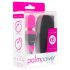 PalmPower - vibrador massageador portátil mini - silicone rosa/preto