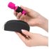 PalmPower - vibrador massageador portátil mini - silicone rosa/preto