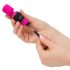 PalmPower - vibrador massageador portátil mini - silicone rosa/preto