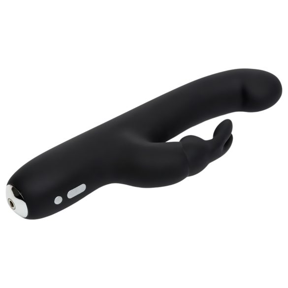 Happyrabbit - vibrador ponto G fino - silicone preto