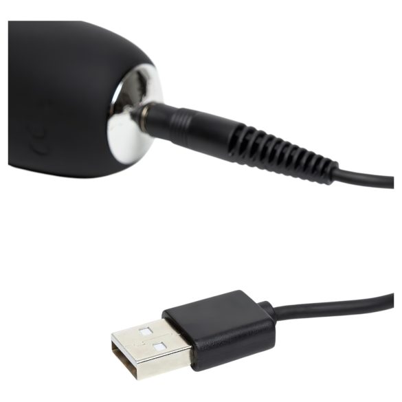 Happyrabbit - vibrador ponto G fino - silicone preto