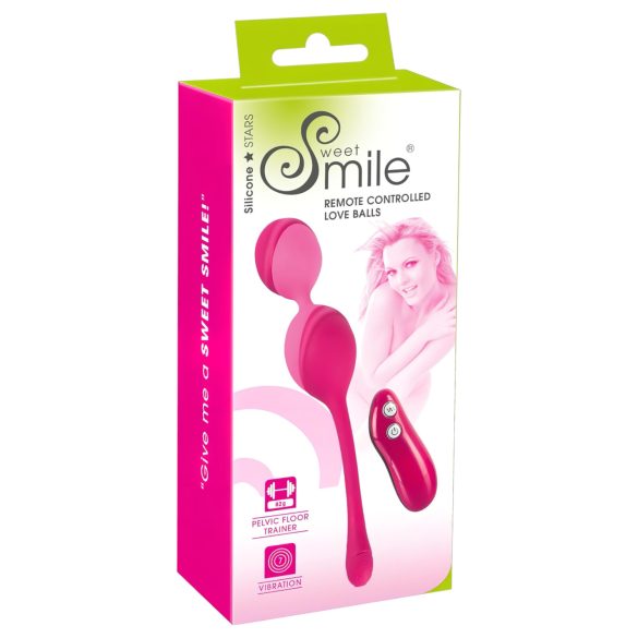 SMILE - ovo vibratório com controle remoto - 82g - rosa