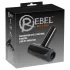 Rebel - masturbador vibratório com movimento ascendente (preto)