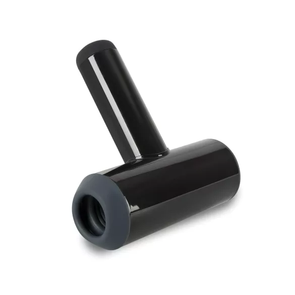 Rebel - masturbador vibratório com movimento ascendente (preto)