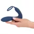 You2Toys - plug anal vibratório com anel peniano - silicone azul