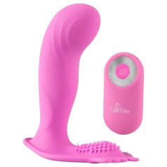   SMILE - vibrador para calcinha ponto G recarregável com controle remoto - rosa