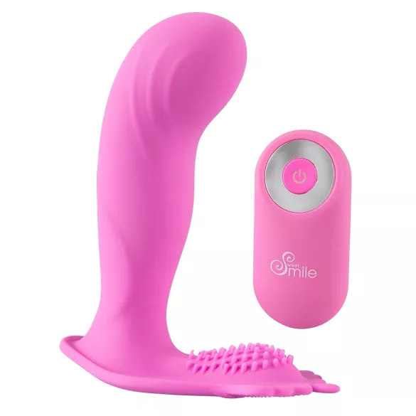 SMILE - vibrador para calcinha ponto G recarregável com controle remoto - rosa