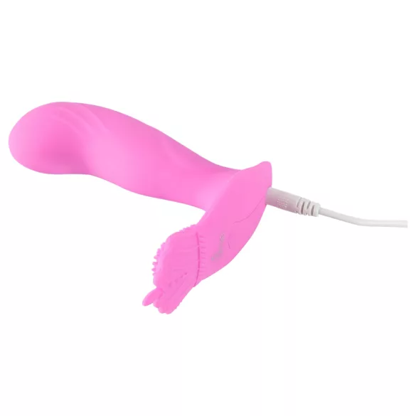 SMILE - vibrador para calcinha ponto G recarregável com controle remoto - rosa