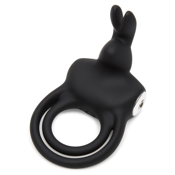 Happyrabbit - anel peniano e escrotal recarregável à prova d’água - preto