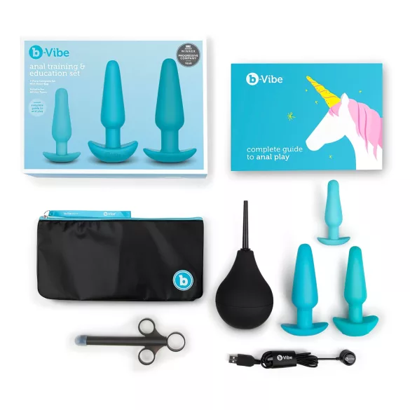 b-Vibe - kit plug anal completo - 7 peças