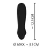 Cuties Mini Purple - vibrador bastão recarregável silicone roxo