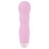 Cuties Mini Rose - vibrador recarregável ondulado - silicone rosa