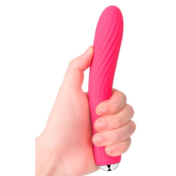 Svakom Anya - vibrador aquecedor recarregável tipo bastão - silicone vermelho