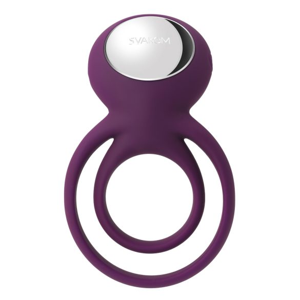 Svakom Tammy - anel peniano e testicular vibratório recarregável - roxo