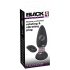 Black Velvet - Vibrador Anal com Pérolas Rotativas (Preto)