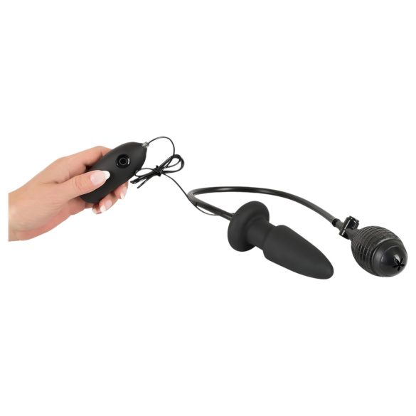 You2Toys - vibrador inflável anal com bomba - silicone preto