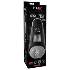   PDX Ultimate Milker - masturbador masculino com sucção e vibração - preto