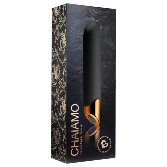 Chaiamo - vibrador recarregável à prova d'água (preto)