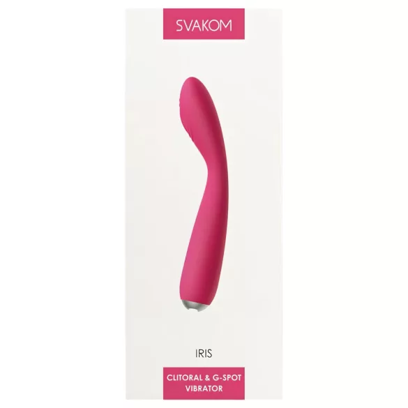 Svakom Iris - vibrador ponto G recarregável à prova d'água - vermelho