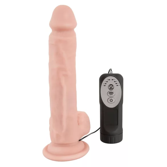 Medical Thrusting - vibrador com ventosa, impulsionador e rotativo (cor natural)