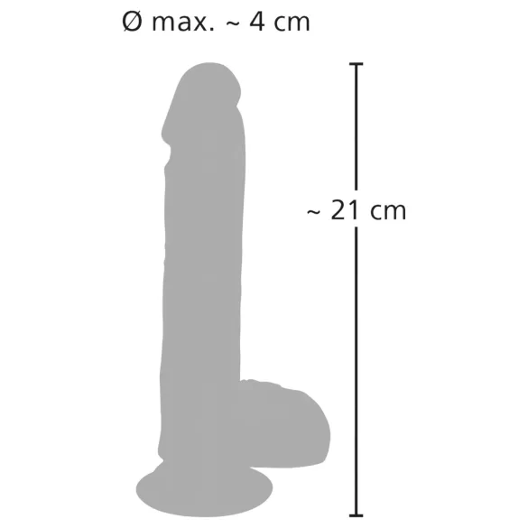 Medical Thrusting - vibrador com ventosa, impulsionador e rotativo (cor natural)