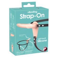 You2Toys - Strap-on vibrador recarregável - pele
