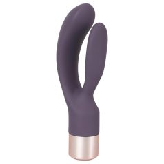   You2Toys - vibrador com estimulador clitoriano recarregável - lilás