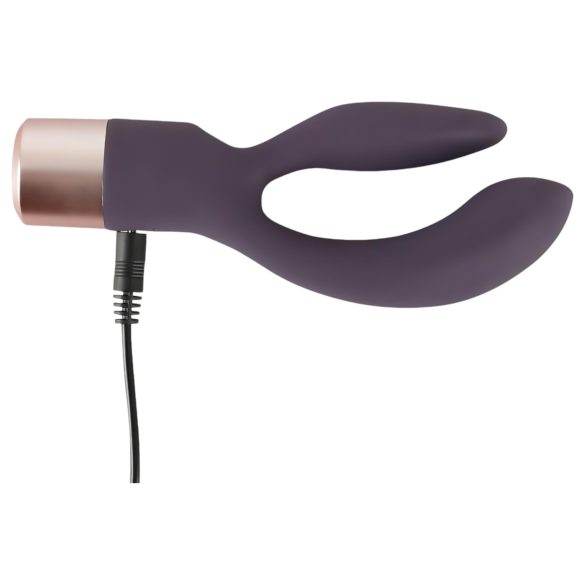 You2Toys - vibrador com estimulador clitoriano recarregável - lilás