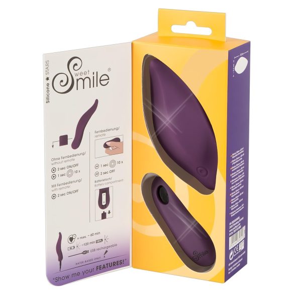 SMILE - vibrador clitóris com calcinha recarregável - silicone lilás