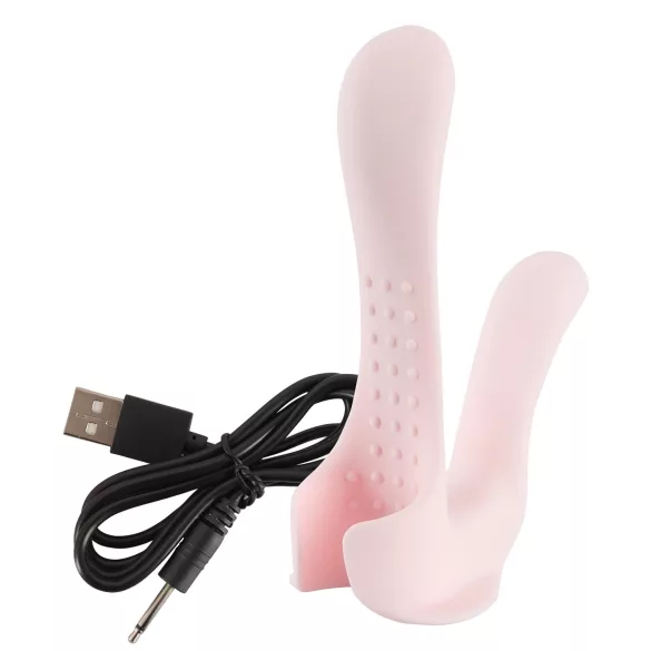 Couples Choice - vibrador casal 2 motores - silicone rosa