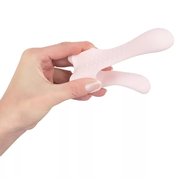 Couples Choice - vibrador casal 2 motores - silicone rosa