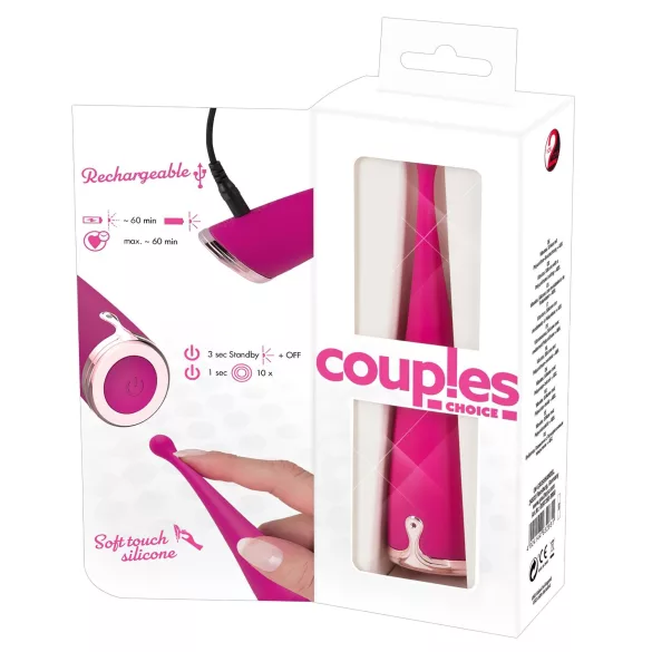 Couples Choice - vibrador clitóris recarregável - silicone rosa