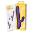 Smile Pearl - vibrador empurrador roxo com pérolas