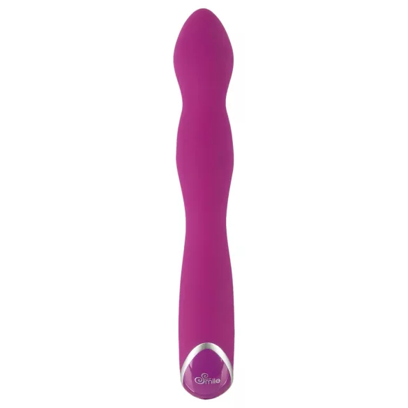 SMILE - vibrador ponto A e G flexível - silicone rosa