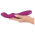 SMILE - vibrador ponto A e G flexível - silicone rosa