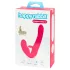 Happyrabbit - vibrador strapless com cinta dupla - silicone rosa