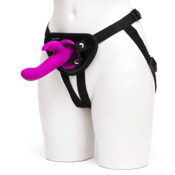 Happyrabbit - vibrador strap-on coelho - roxo