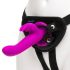 Happyrabbit - vibrador strap-on coelho - roxo