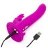 Happyrabbit - vibrador strap-on coelho - roxo