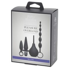 Fifty Shades of Grey - kit anal 4 em 1 - silicone preto