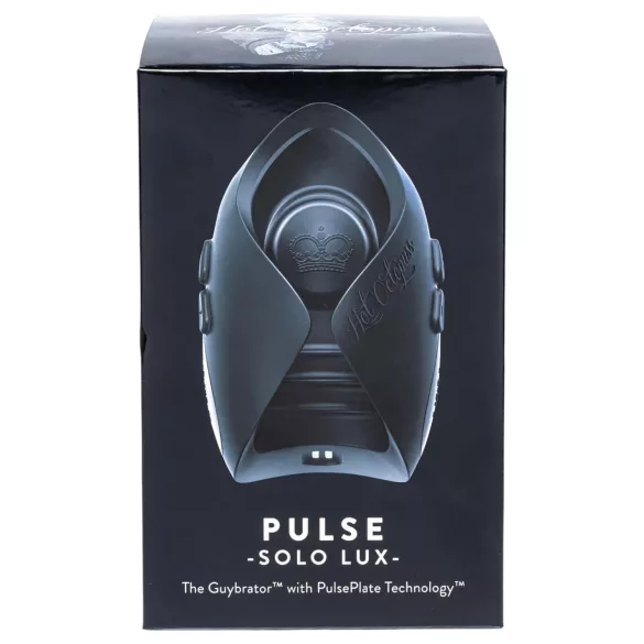 Hot Octopuss Pulse Solo Lux - masturbador masculino vibratório - silicone preto