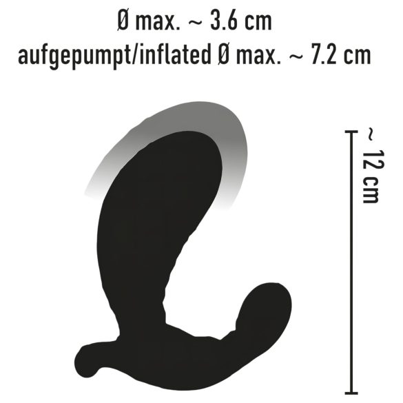 You2Toys - vibrador inflável com controle remoto - preto