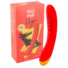   ROMP Hype - vibrador ponto G à prova d'água - silicone laranja