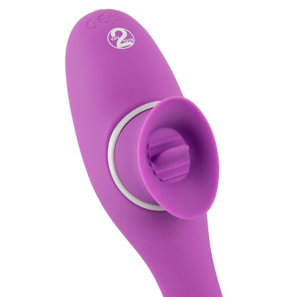 You2Toys - vibrador 2 em 1 recarregável - roxo