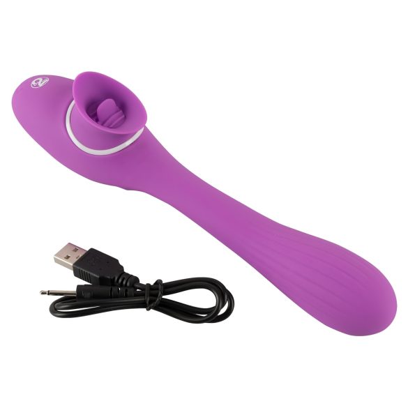 You2Toys - vibrador 2 em 1 recarregável - roxo